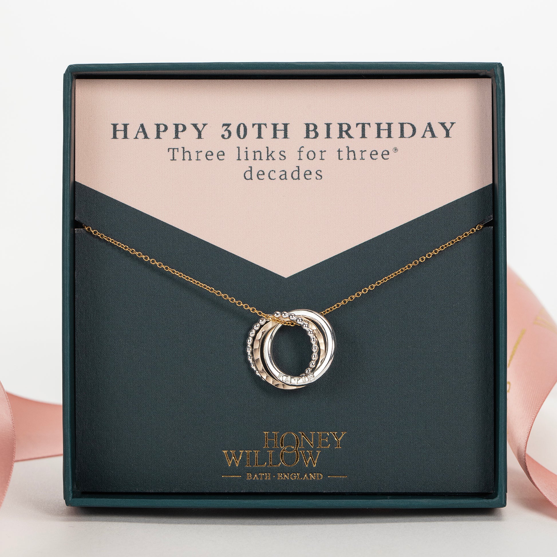 personalised 30th birthday necklace