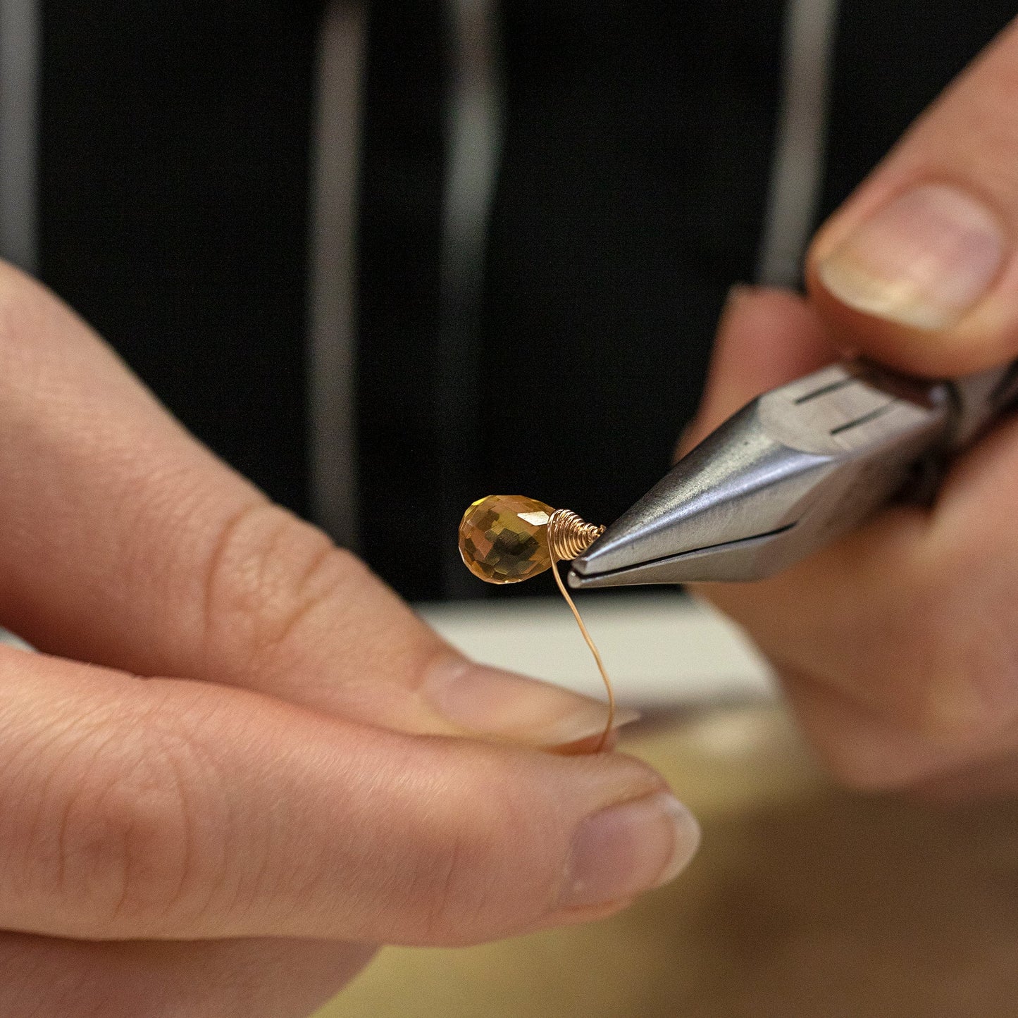 March Birthstone Earrings - Aquamarine Silver Hoops - 1.5cm