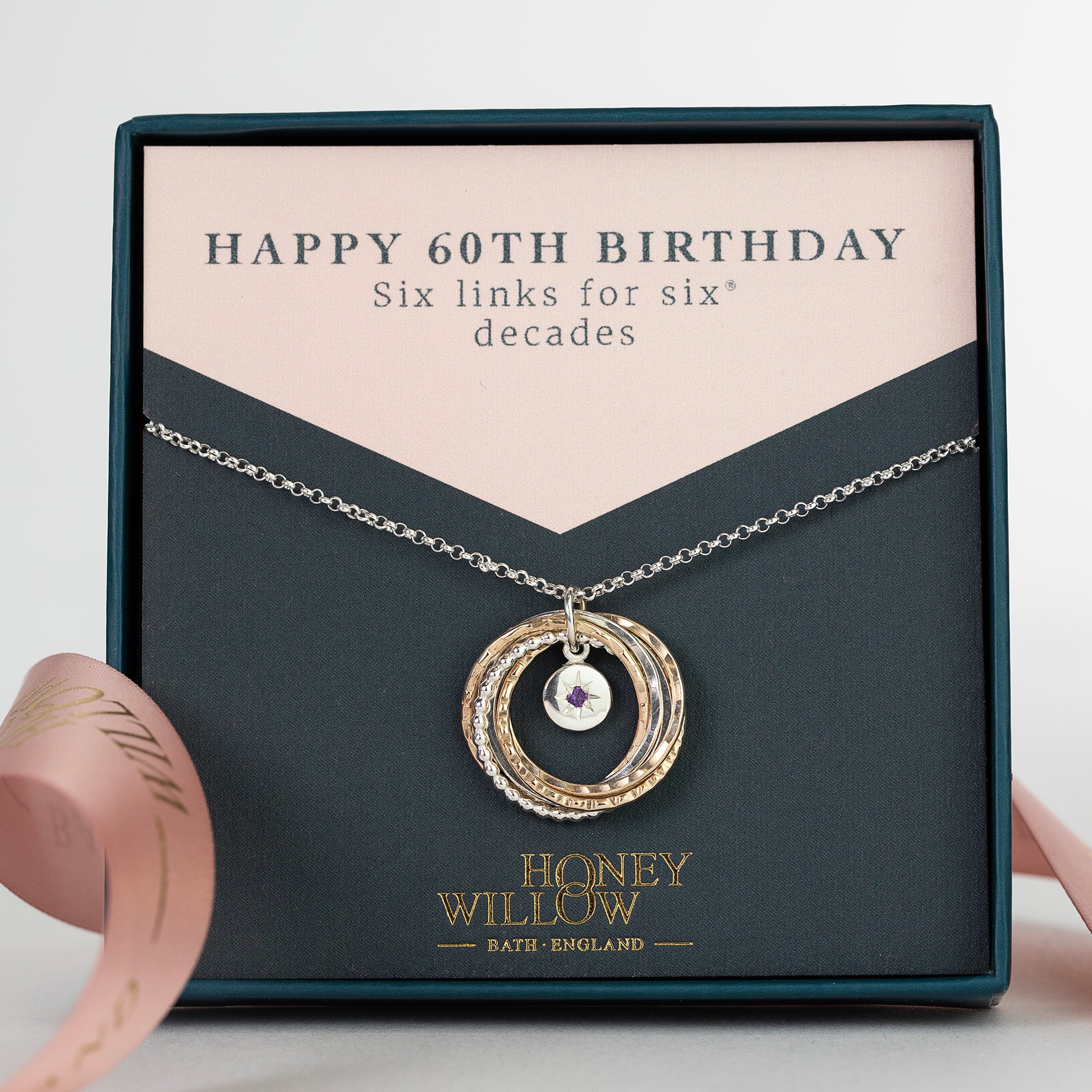 60th Birthday Birthstone Necklace