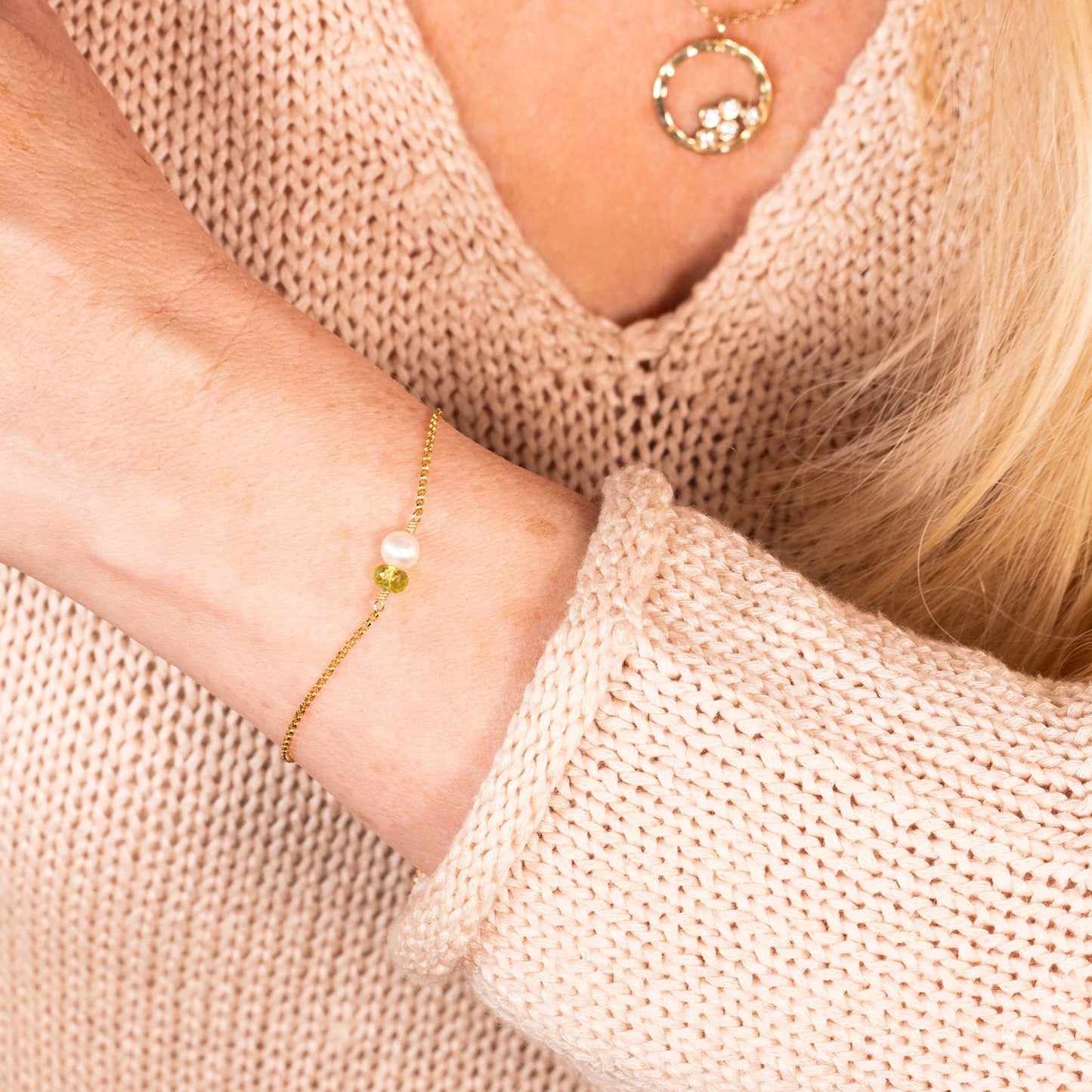 double gem bracelet