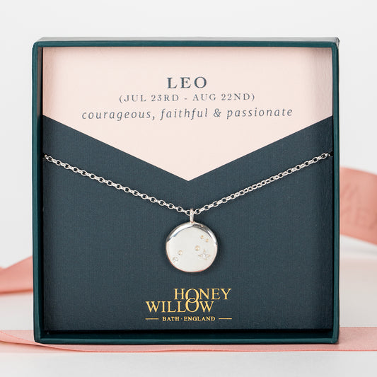 leo constellation necklace