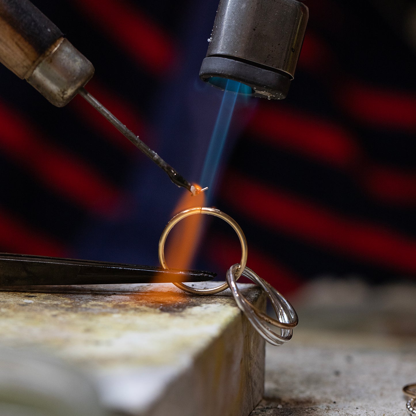 Sapphire Wedding Anniversary Necklace - 45th Anniversary Gift - 9kt Gold & Silver