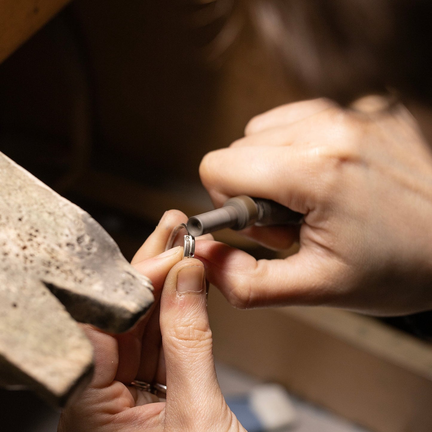 Double Birthstone Ring - Silver & 9kt Gold