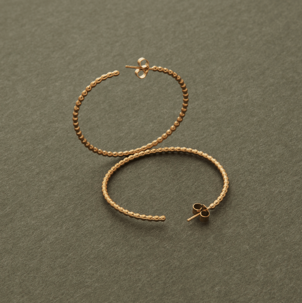 Handmade gold hot sale hoop earrings