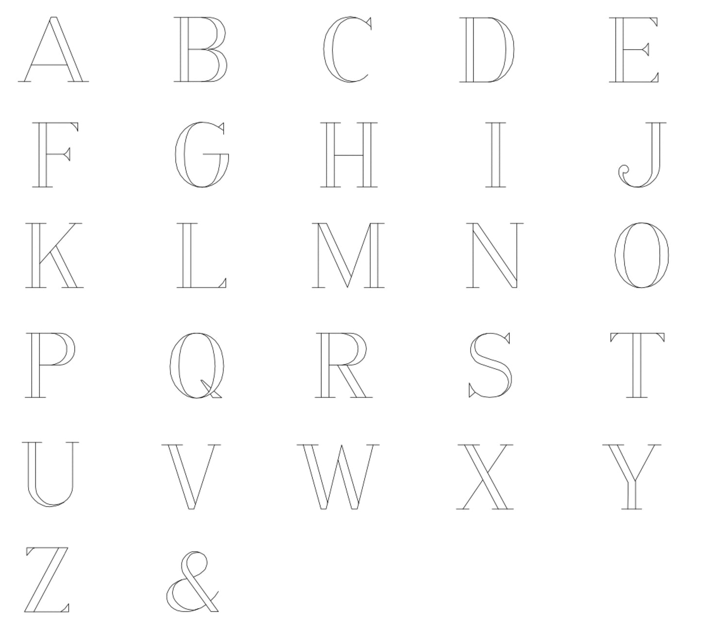 Personalised Family Initials Necklace