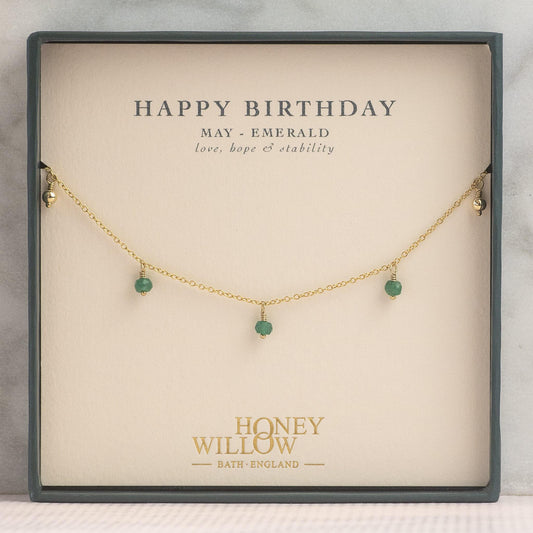 Birthday Gift for Her - Birthstone Choker Necklace