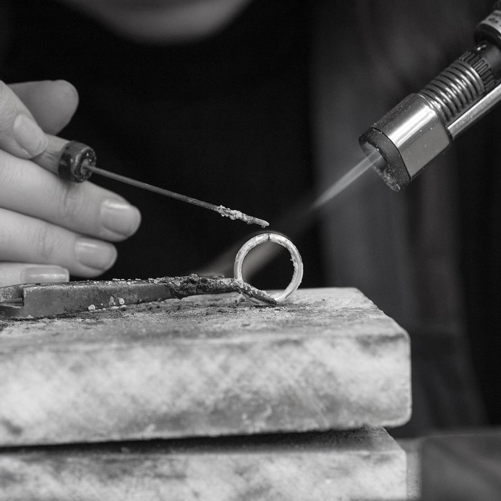 9th Anniversary Gift - 9 Diamonds for 9 Years Halo Necklace - Silver & Lab Grown Diamonds