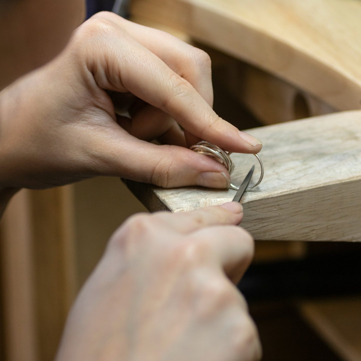 70th Birthday Birthstone Necklace - The Original 7 Links for 7 Decades - Silver & Gold