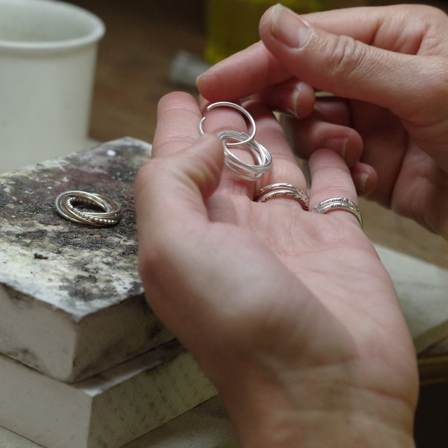 Pearl Circle Bridesmaid Necklace - Celestine