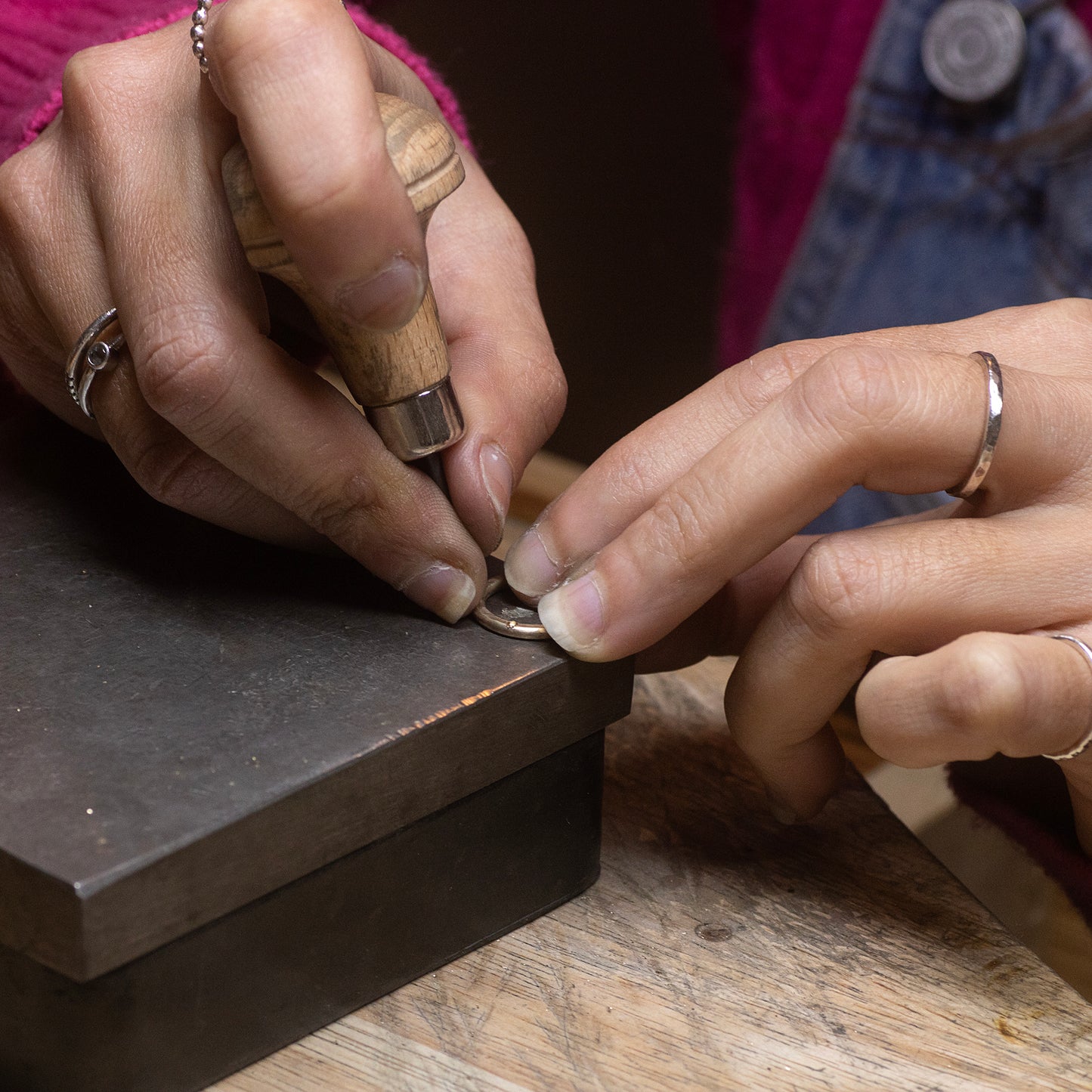 45th Birthday Birthstone Necklace - Silver