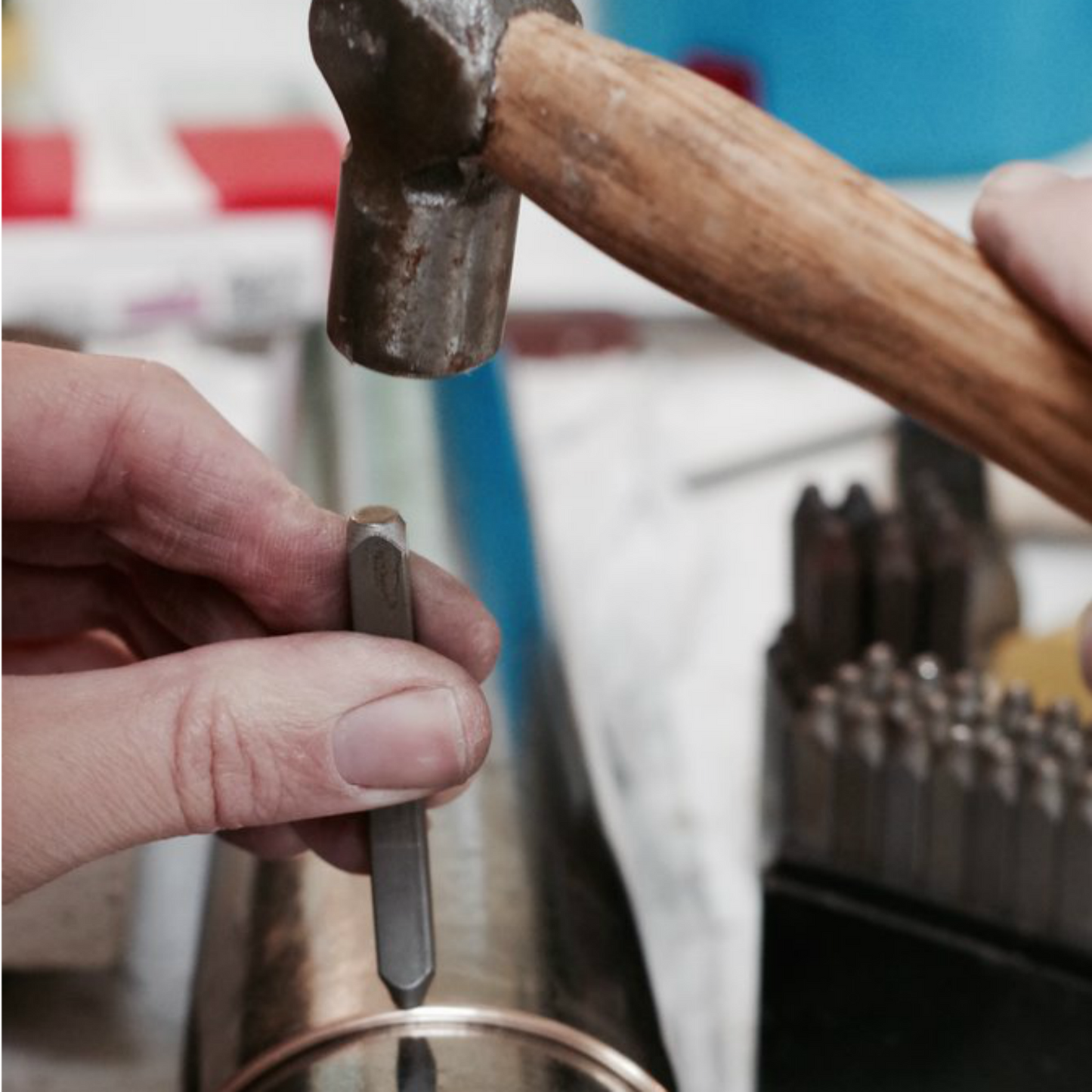 Personalised 50th Birthday Bracelet - 5 Pearls for 5 Decades - Hand Stamped