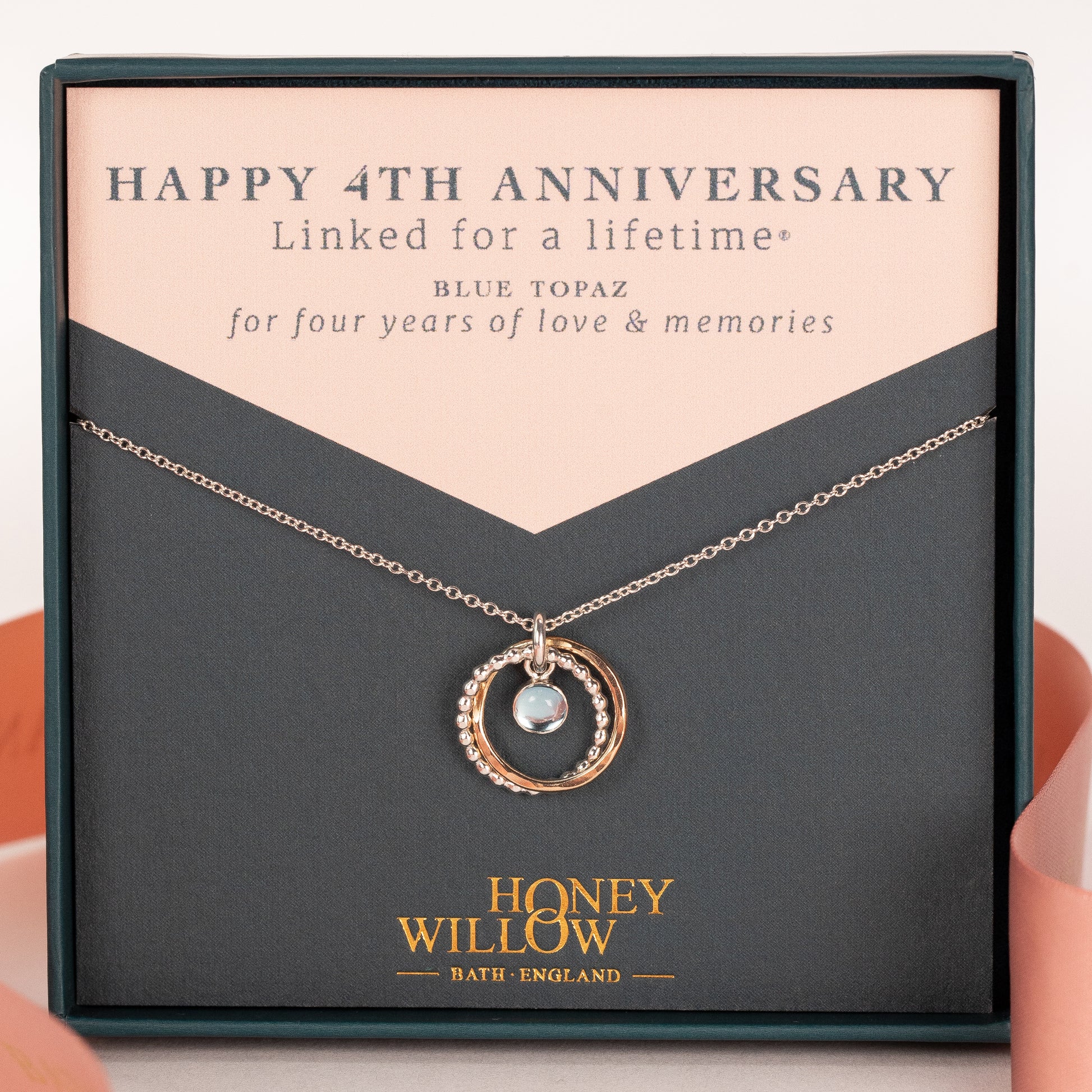 4th anniversary necklace