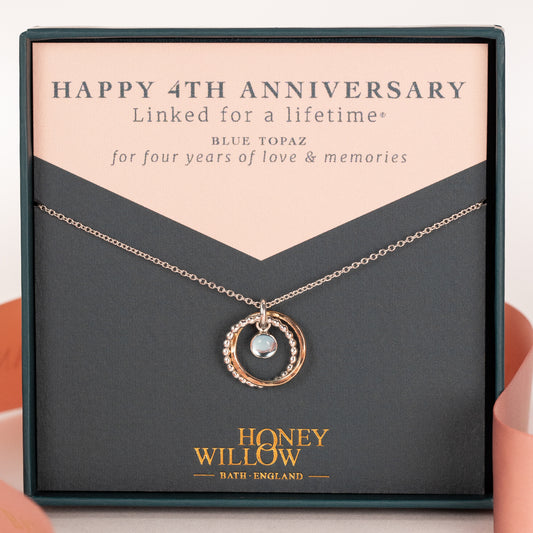 4th anniversary necklace