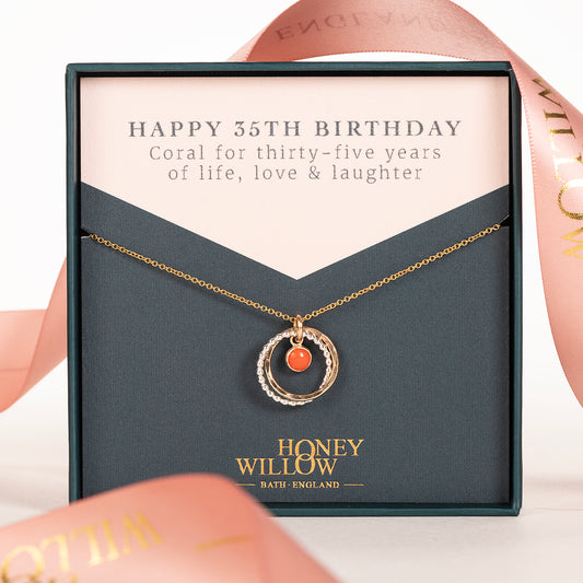 35th birthday necklace