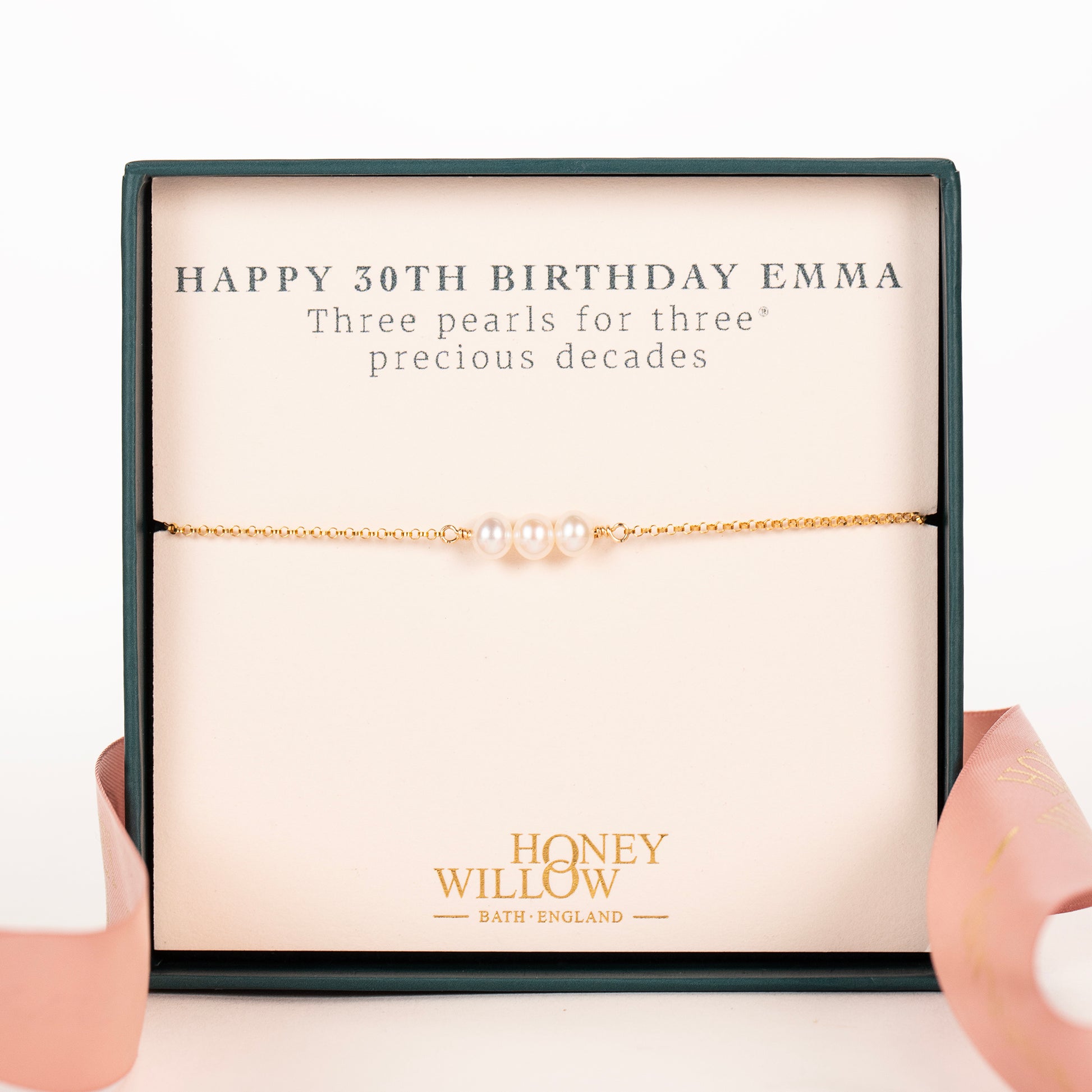 30th birthday bracelet