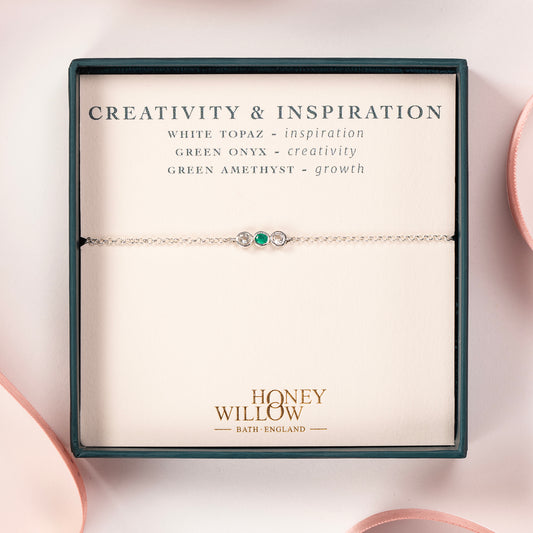 Creativity & Inspiration Bracelet - Gemstones & Silver