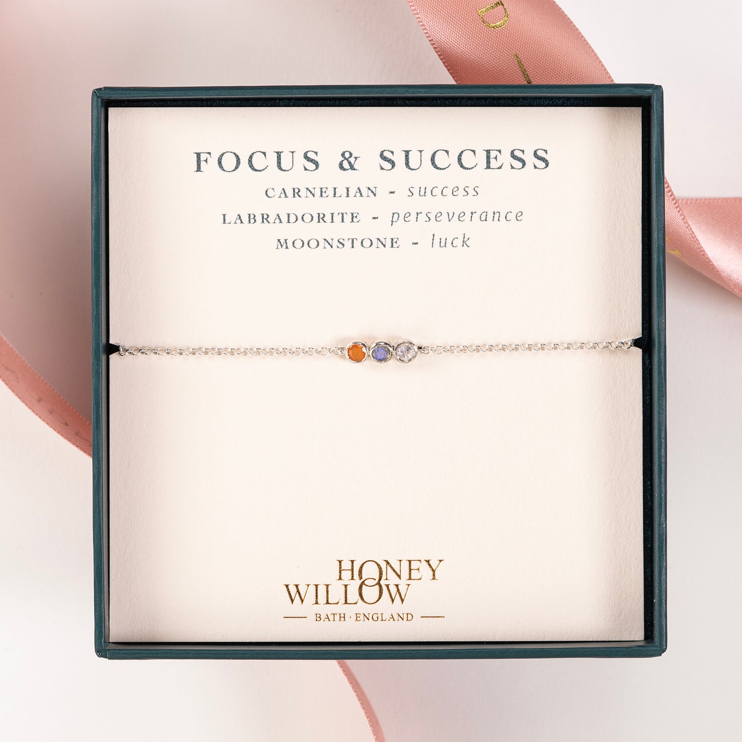 Focus & Success Bracelet - Gemstones & Silver