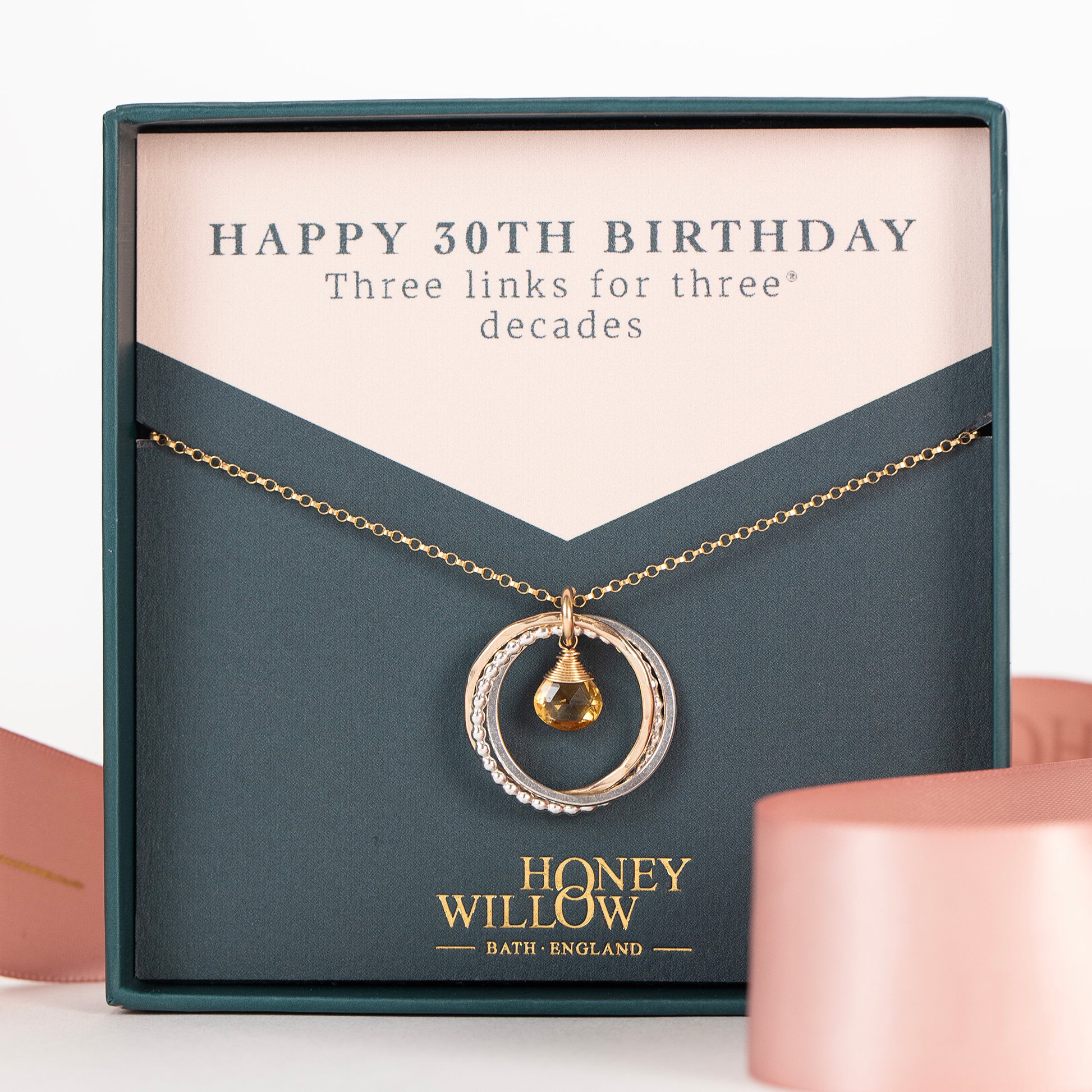 30th birthday necklace