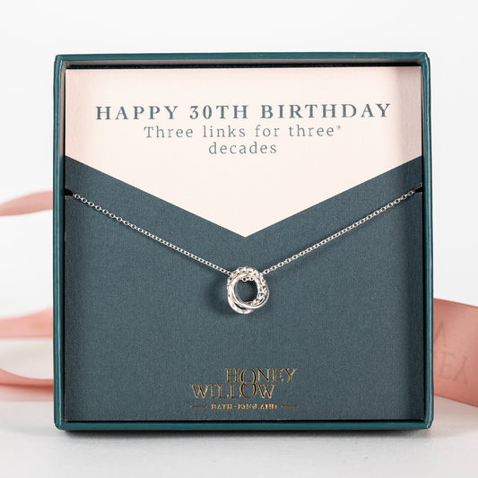 30th birthday necklace