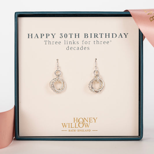 30th birthday earrings