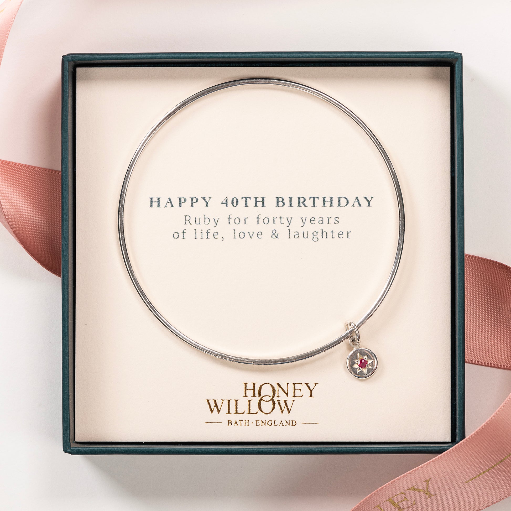 40th birthday bangle