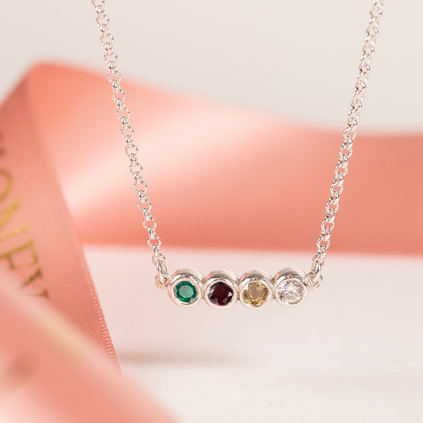 family birthstone necklace