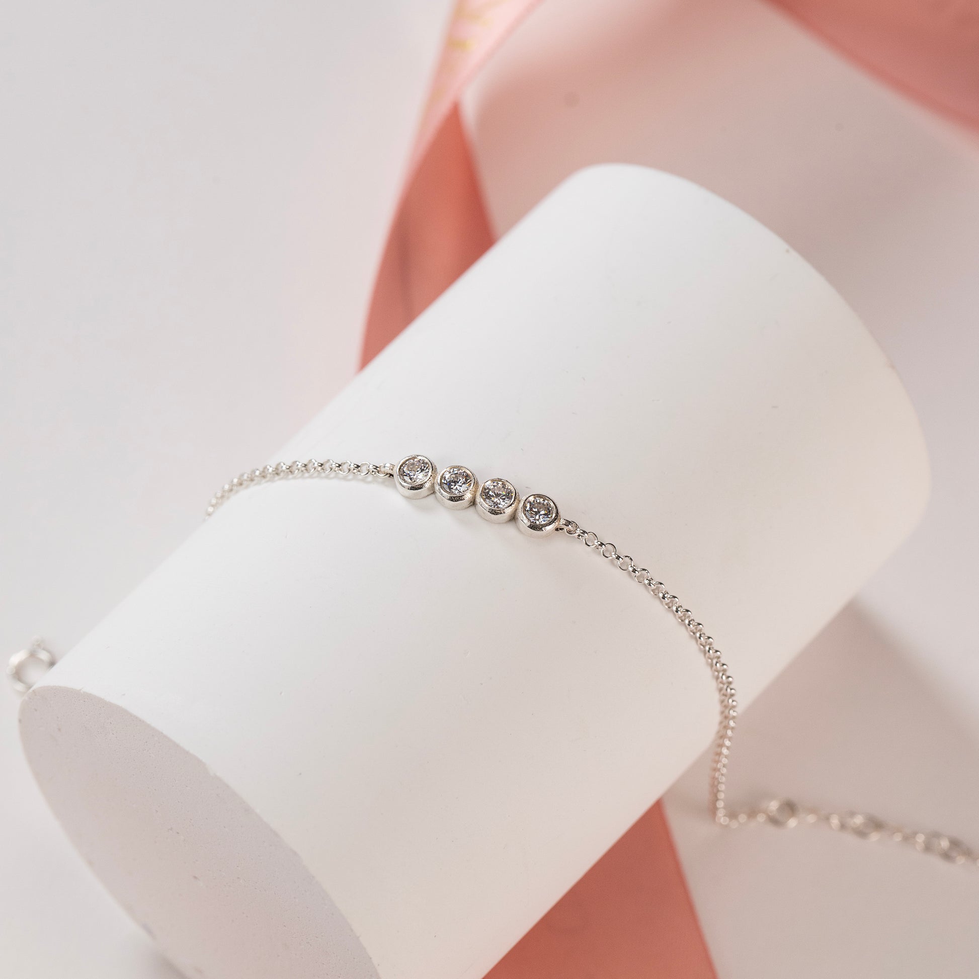 40th Birthday Bracelet Diamonds for Decades Lab Grown