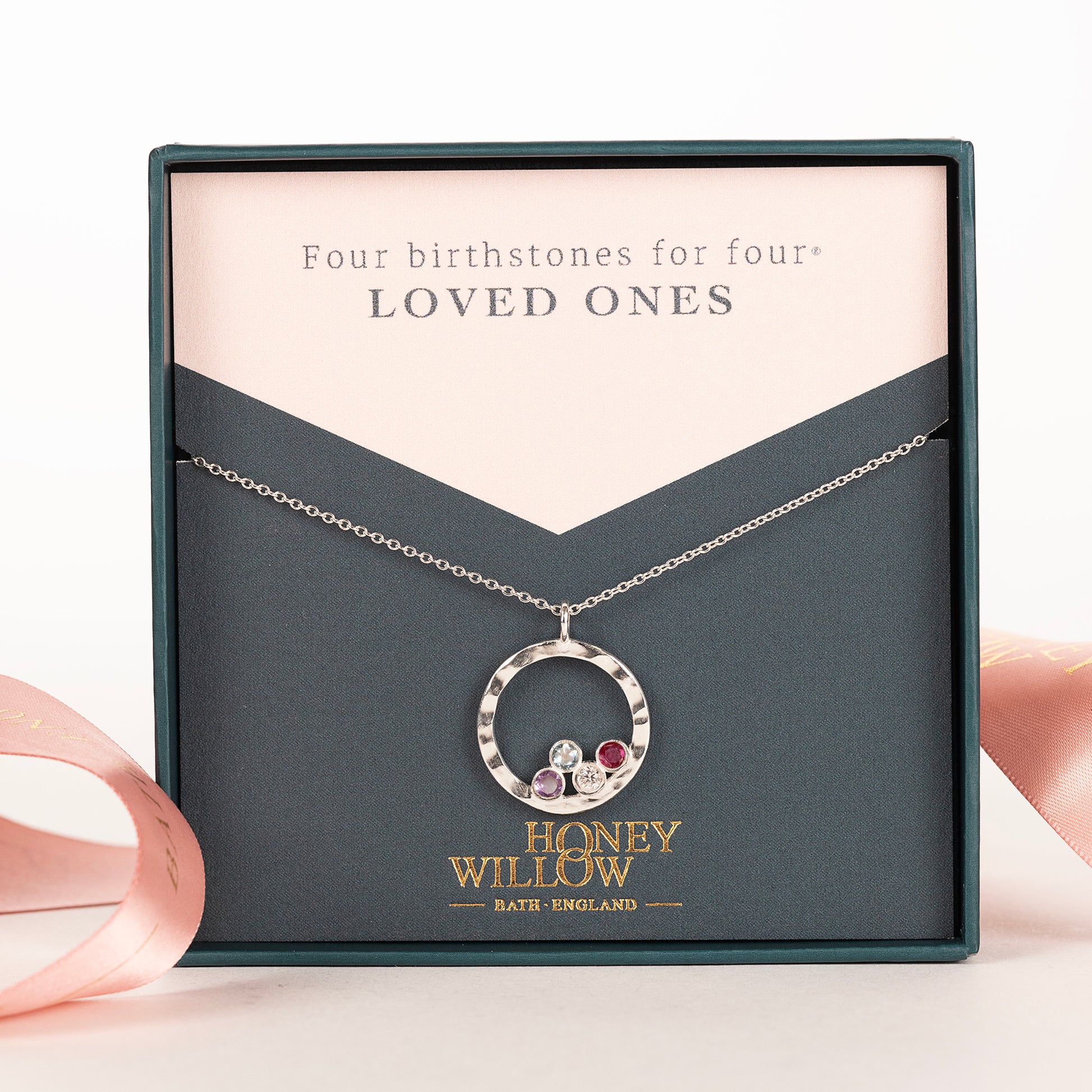 family birthstone necklace