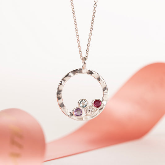 family birthstone necklace