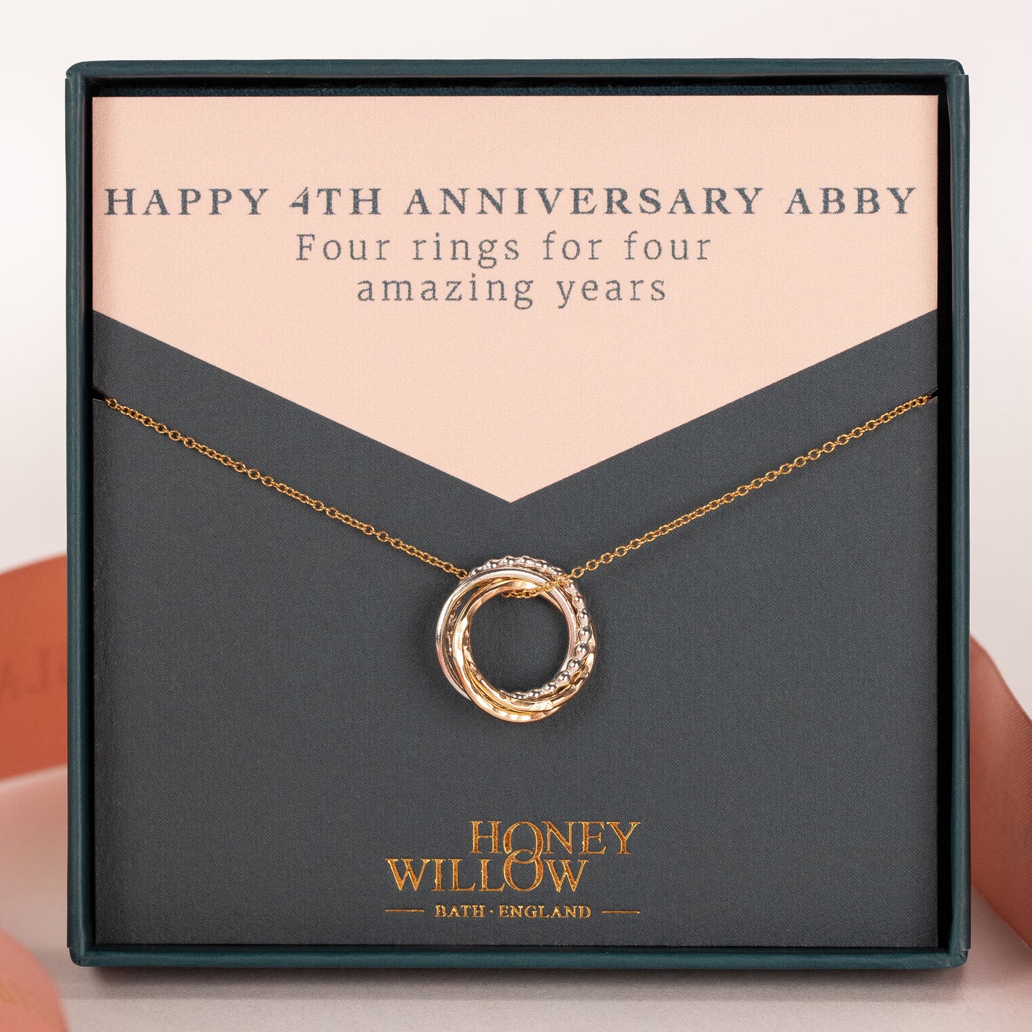 4th anniversary necklace