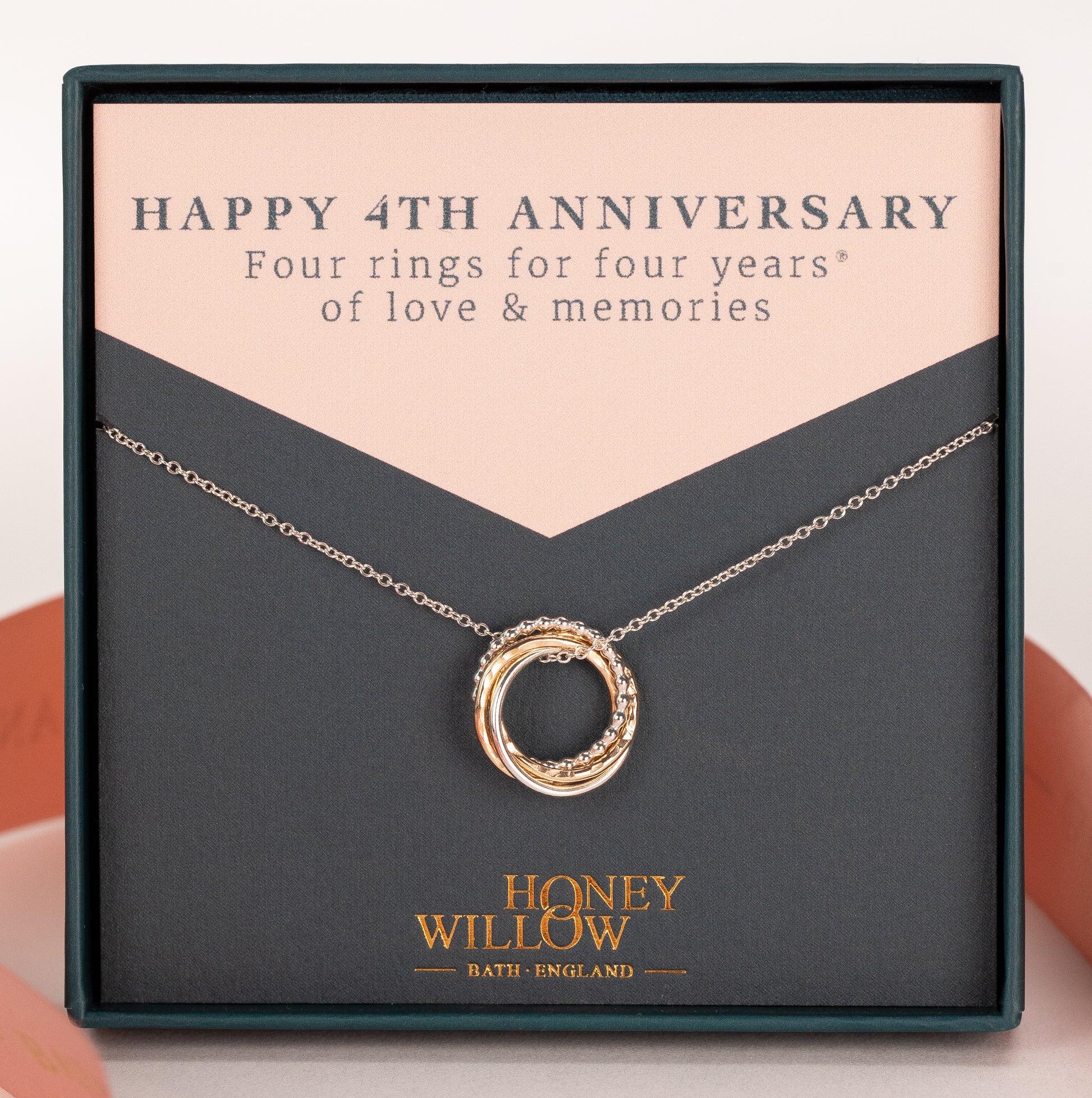 4th anniversary necklace