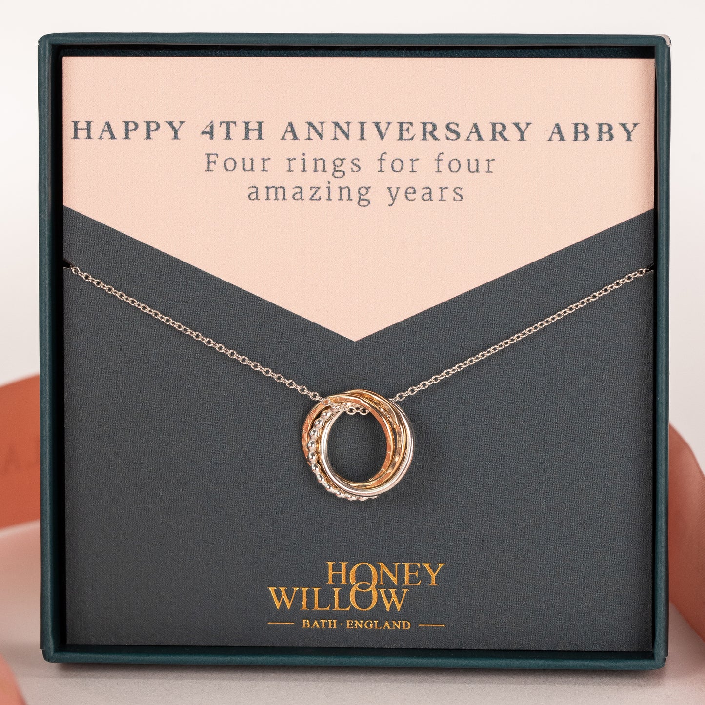 4th anniversary necklace