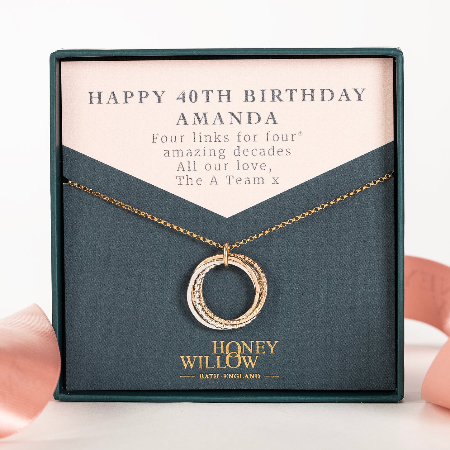 40th birthday necklace