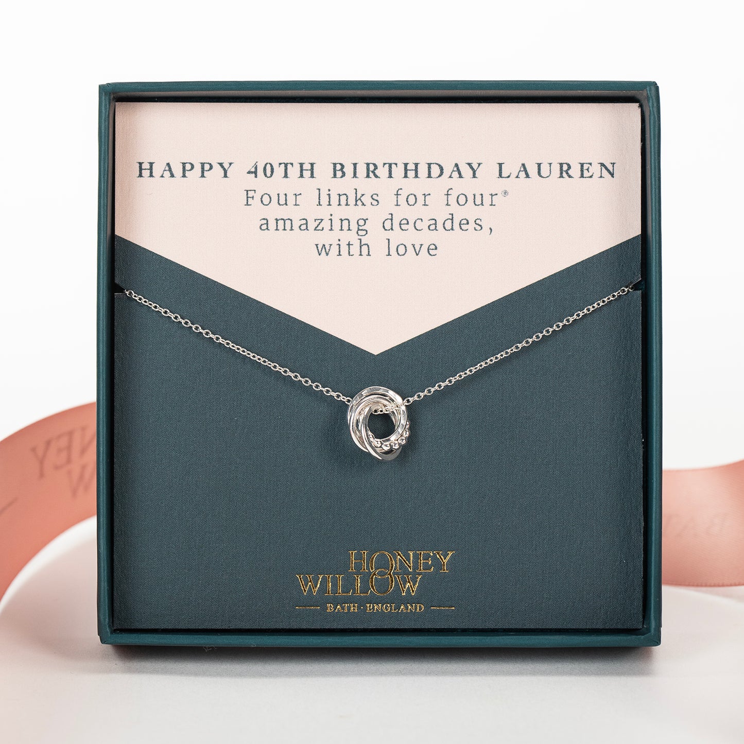 40th birthday necklace