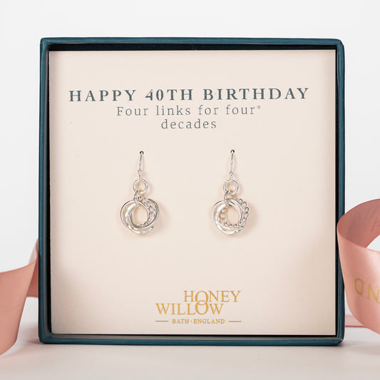 40th birthday earrings