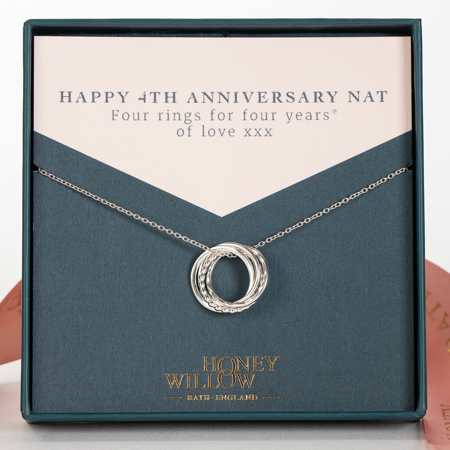 4th anniversary necklace