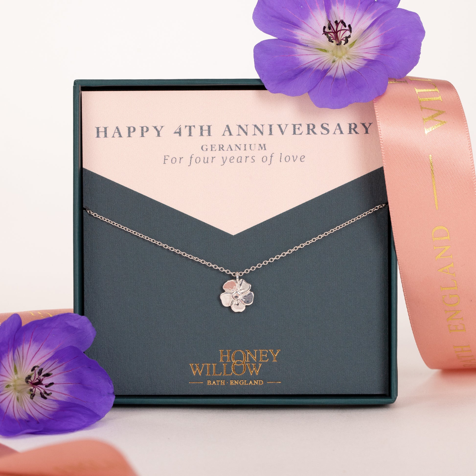 4th anniversary necklace