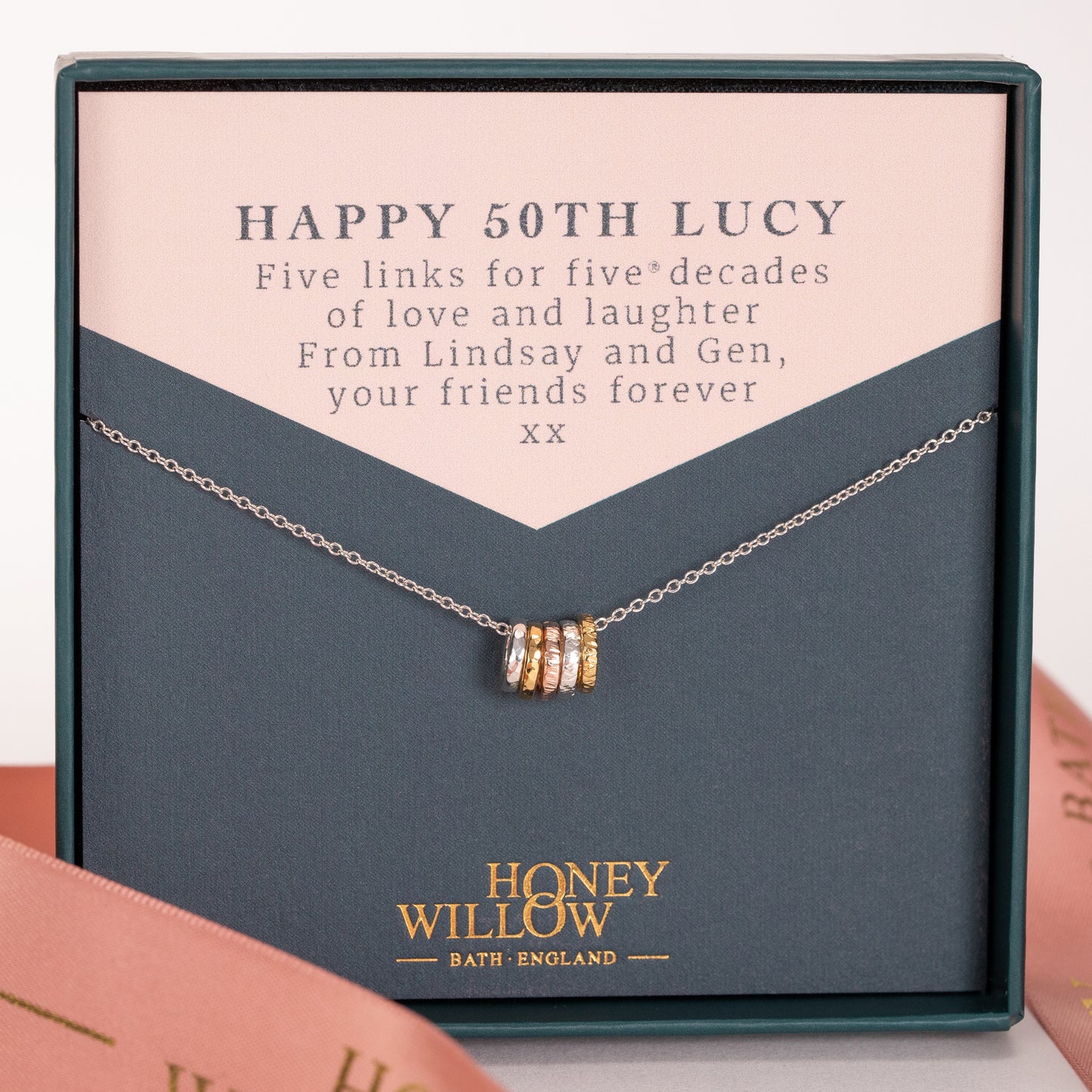 50th birthday necklace