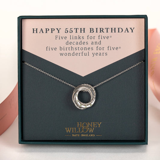 55th birthday necklace