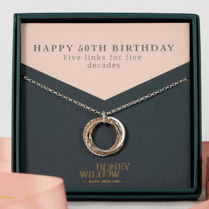 50th Birthday Jewellery – Honey Willow - handmade jewellery