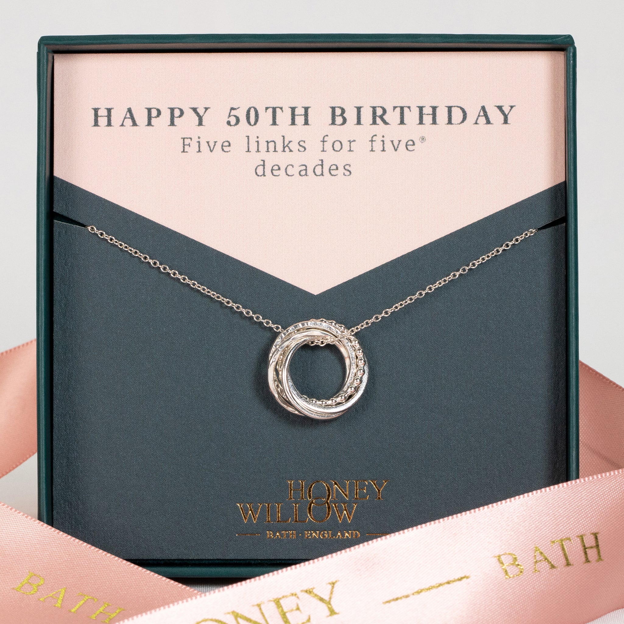 5 rings for 5 decades outlet necklace