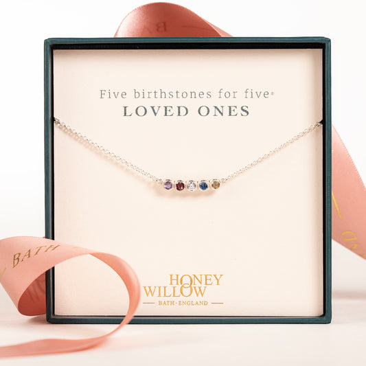 family birthstone necklace