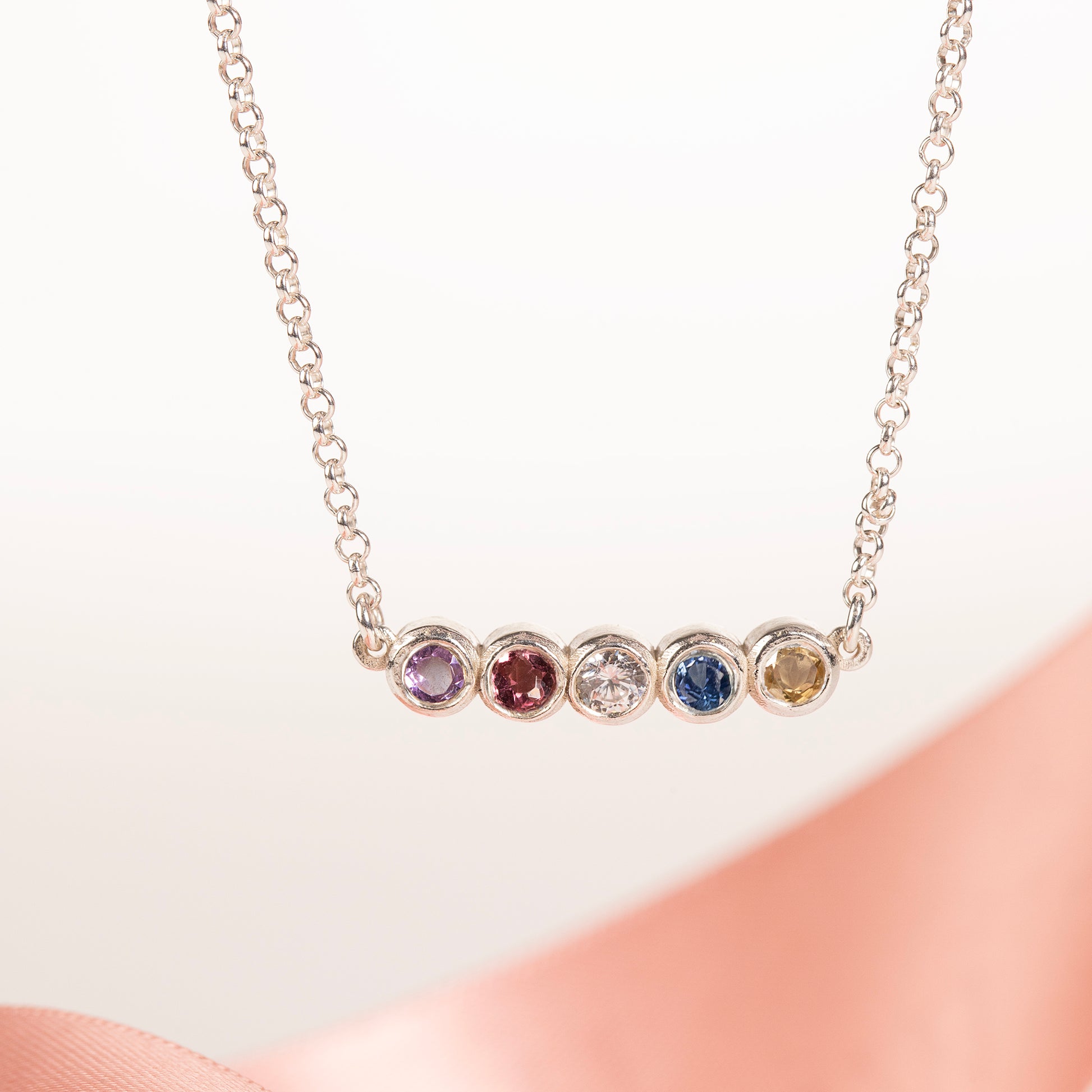 family birthstone necklace