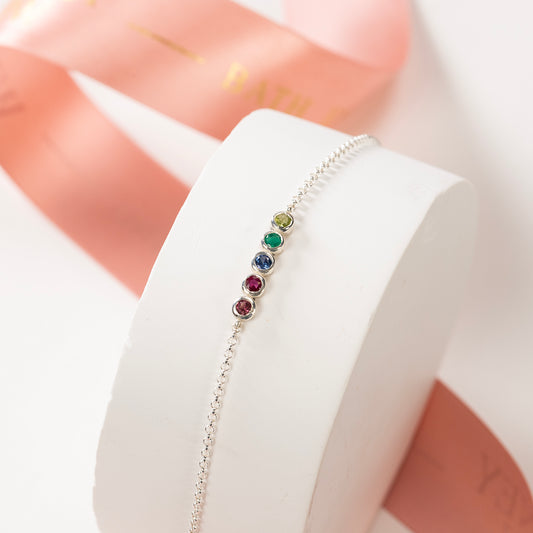 family birthstone bracelet