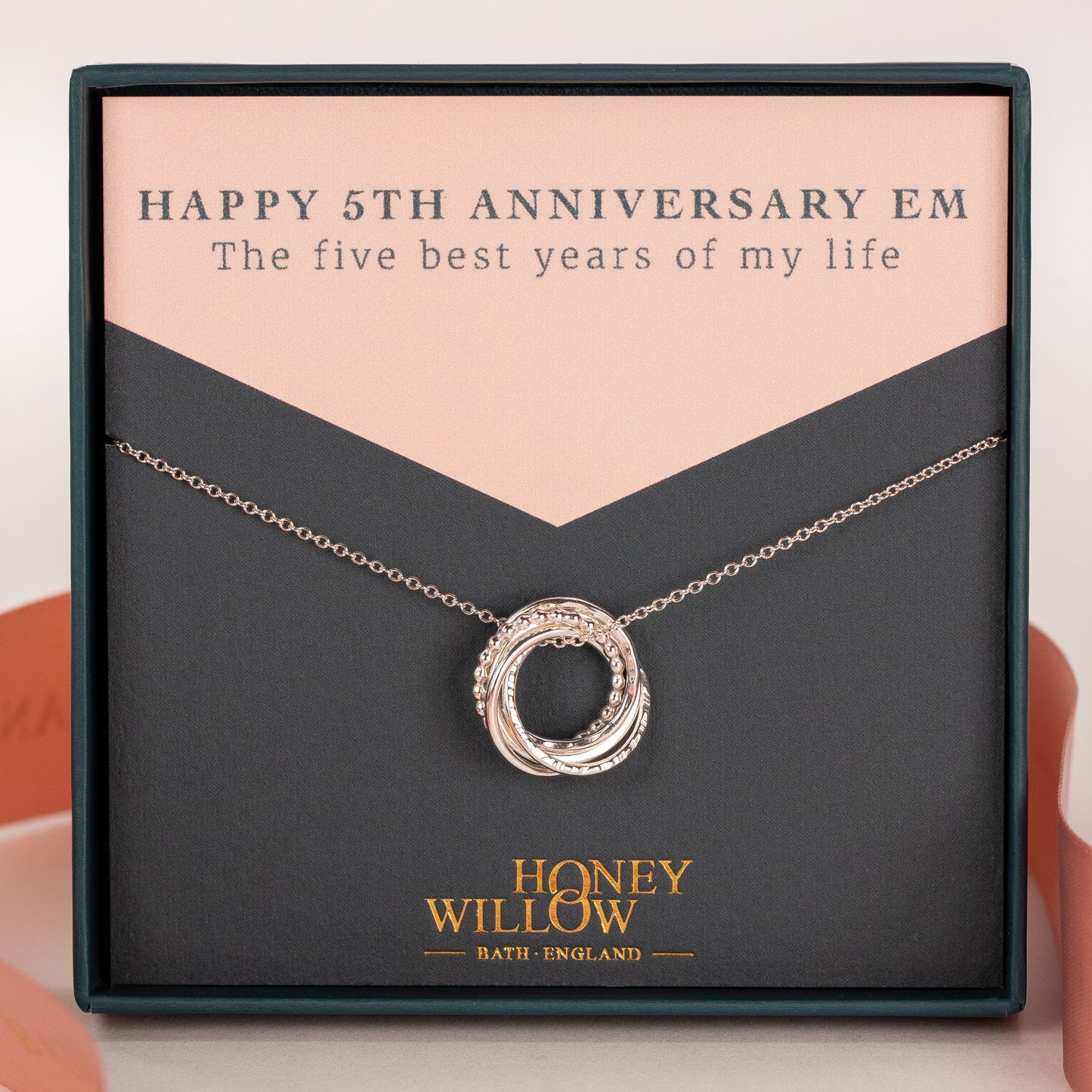 5th anniversary necklace