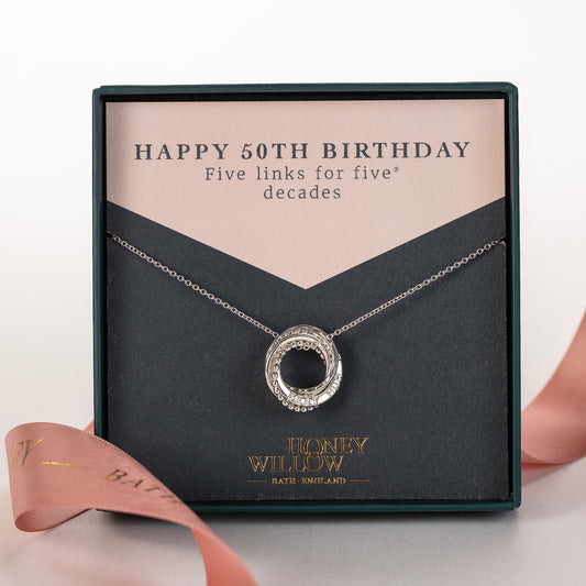 50th Birthday Jewellery – Honey Willow - handmade jewellery