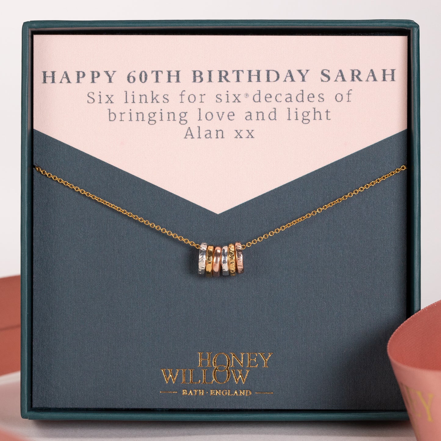 60th birthday necklace