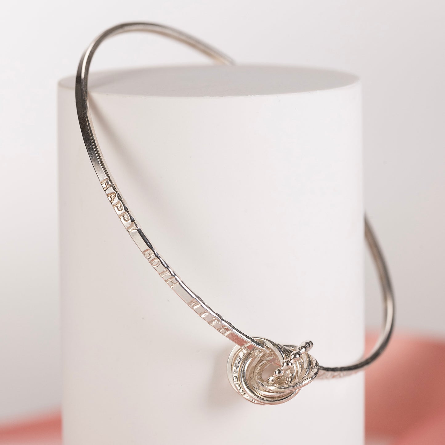 personalised 60th bangle