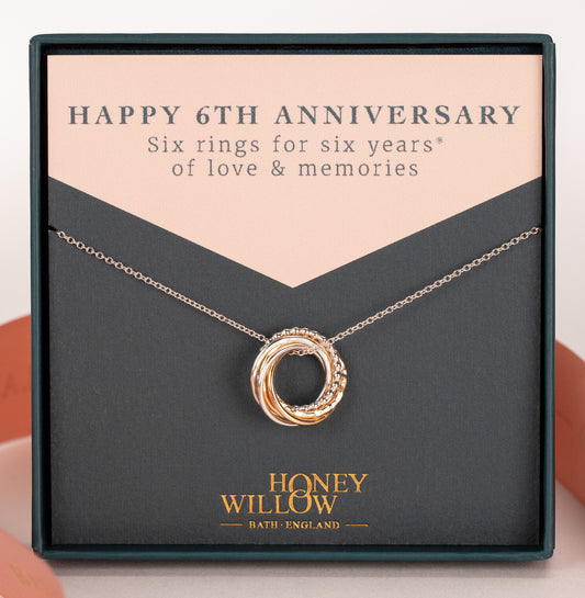 6th anniversary necklace