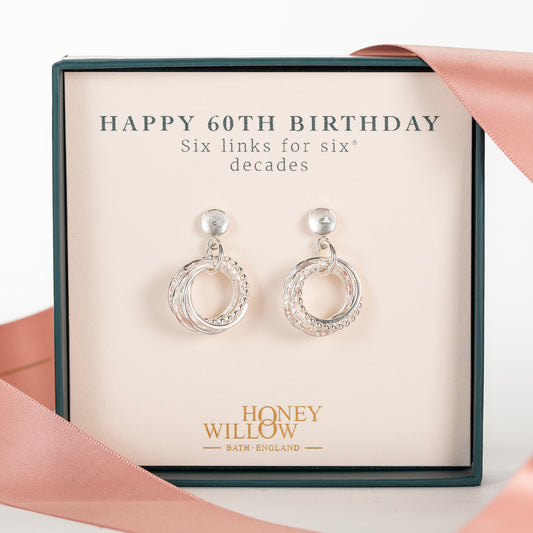 60th birthday birthstone earrings